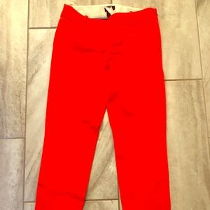 00 Red stretch J Crew Pants